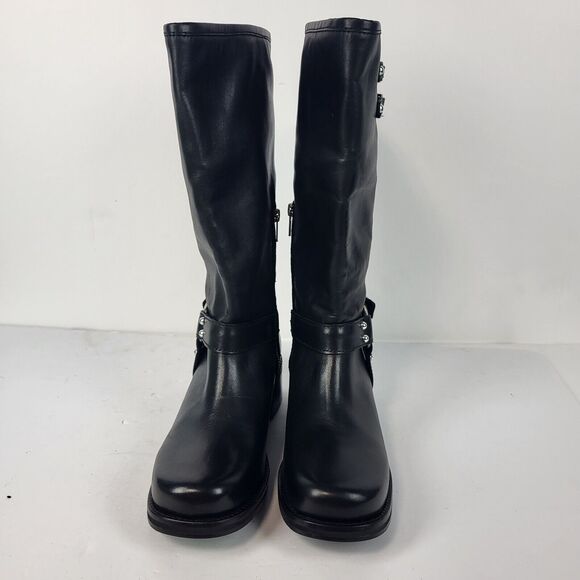 Steve Madden Bryanna Woman's Moto Boot Leather black Size 10 M - Picture 14 of 16